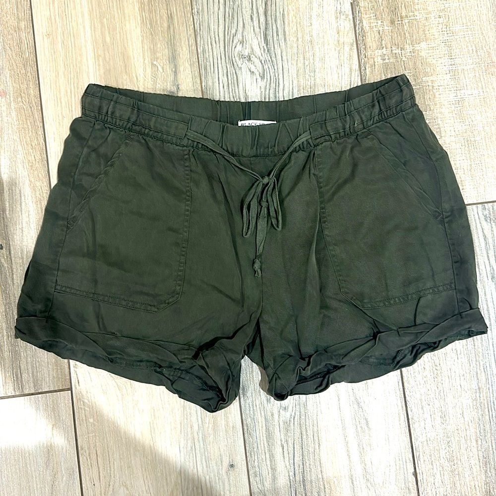 Army green shorts